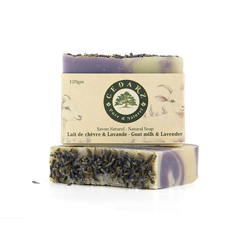 Goat Milk & Lavender Natural Soap - cedarz
