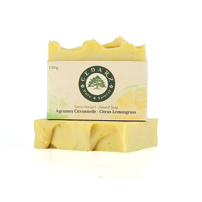 Citrus Lemongrass Natural Soap - cedarz
