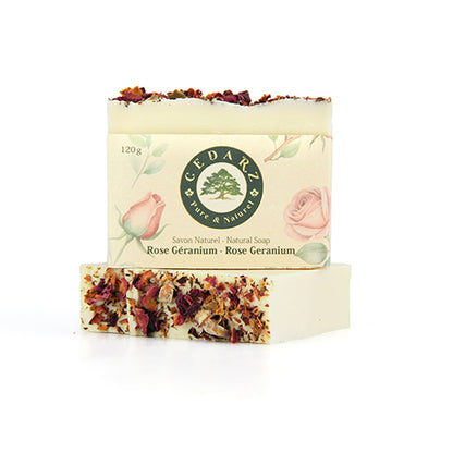 Rose Geranium Natural Soap - cedarz
