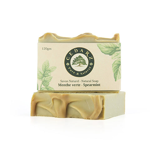Spearmint Natural Soap - cedarz