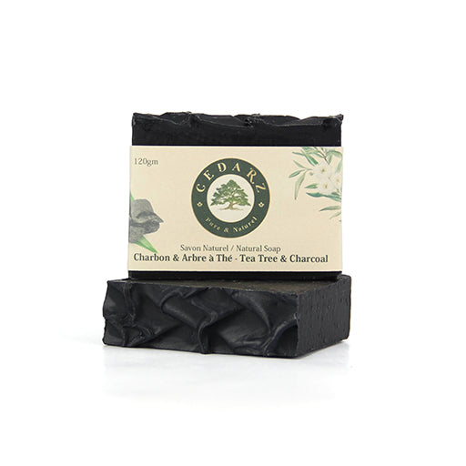 Tea Tree & Charcoal Natural Soap - cedarz