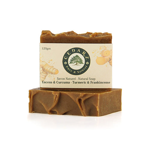 Turmeric & Frankincense Natural Soap - cedarz